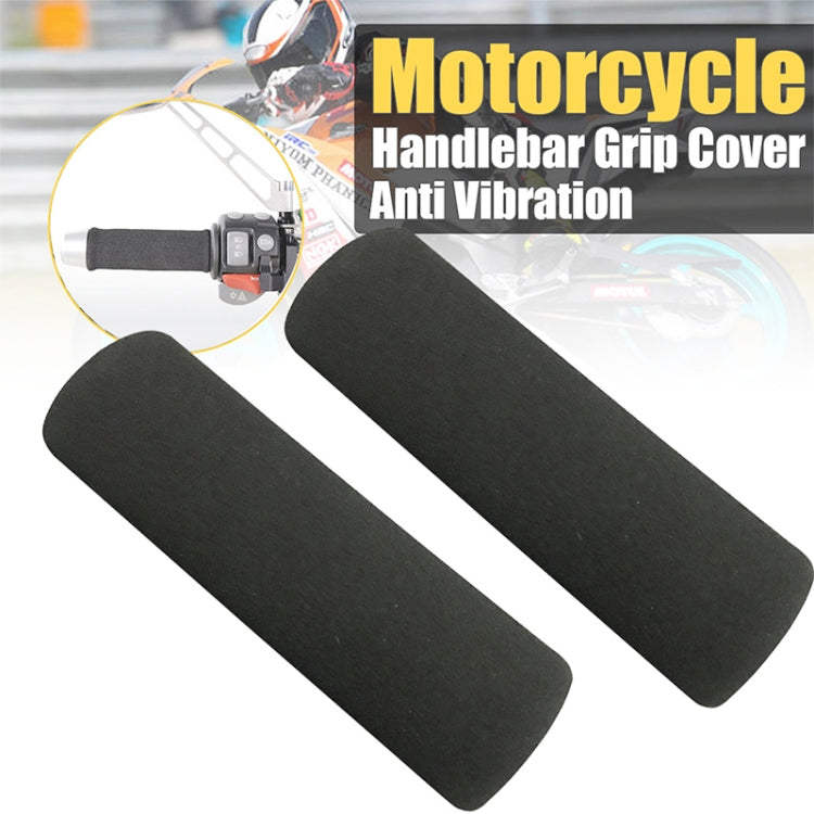1 Pair Motorcycle Non-slip Sweat-absorbing Waterproof Sponge Handle Cover, Inside Diameter:21mm by buy2fix