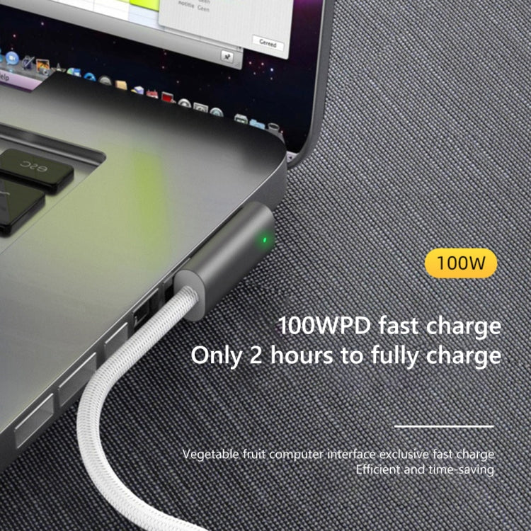 100W 5 Pin MagSafe 2 (T-shaped) to USB-C / Type-C PD Charging Cable, Cable Length: 1.8m by buy2fix