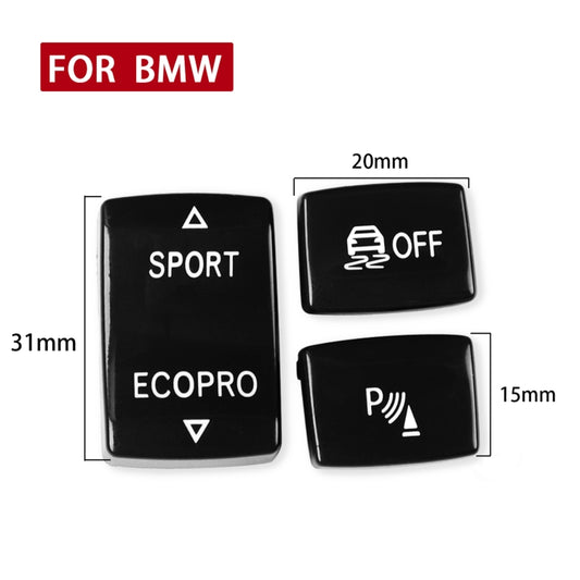Car Gear Button Set for BMW 1 Series F20 2012-2018,Left and Right Drive(Black) by buy2fix