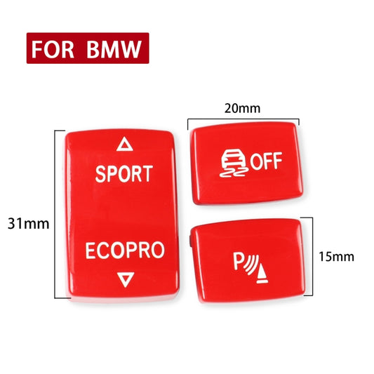 Car Gear Button Set for BMW 1 Series F20 2012-2018,Left and Right Drive(Red) by buy2fix