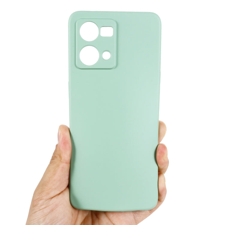 For OPPO Reno 7 4G Global/F21 Pro 4G Pure Color Liquid Silicone Shockproof Full Coverage Phone Case(Green) by buy2fix