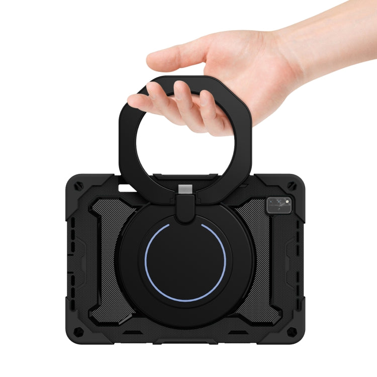 For Huawei MatePad Pro 12.6 2021 Armor Contrast Color Silicone + PC Tablet Case(Black) by buy2fix