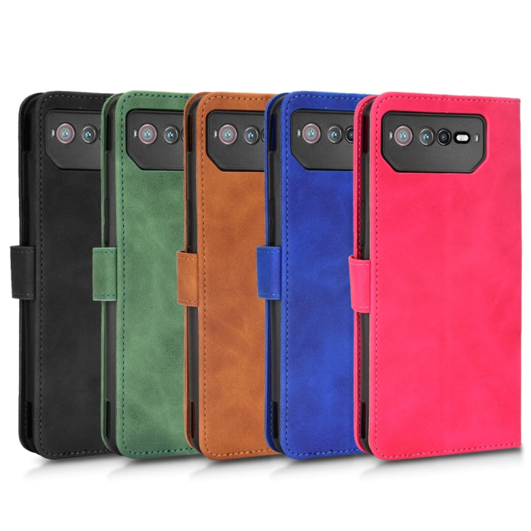 For Asus ROG Phone 6 Skin Feel Magnetic Flip Leather Phone Case(Blue) by buy2fix