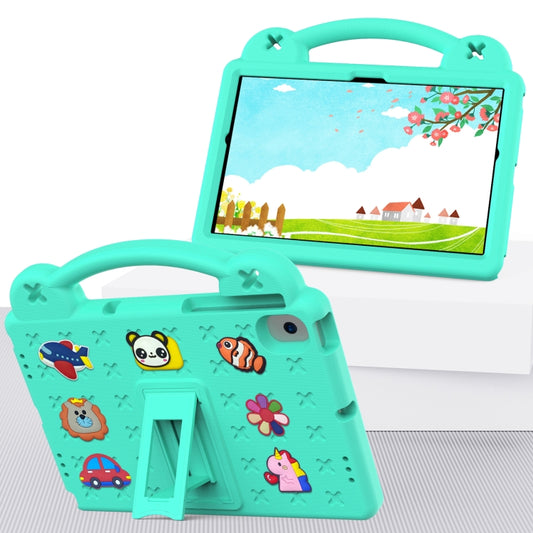 Handle Kickstand Children EVA Shockproof Tablet Case For Samsung Galaxy Tab A8 10.5 2022/2021 / Lenovo Tab M10 Plus 3rd Gen TB125FU 2022 10.6 inch / Huawei MatePad Pro 2021/2019 / Nokia T20 10.36 2021(Mint Green) by buy2fix