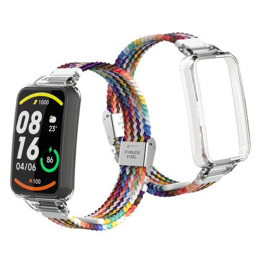 For Xiaomi Mi Band 7 Pro Braided Nylon Buckle Watch Band(Colorful) by buy2fix
