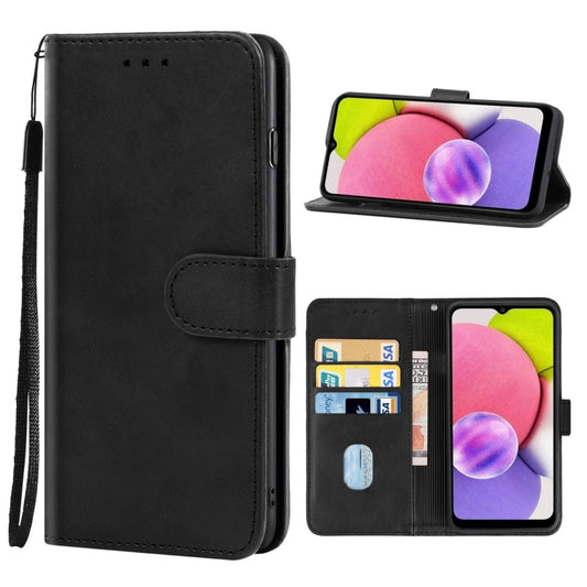 For Samsung Galaxy A04s / A13 5G Leather Phone Case(Black) - Galaxy Phone Cases by buy2fix | Online Shopping UK | buy2fix
