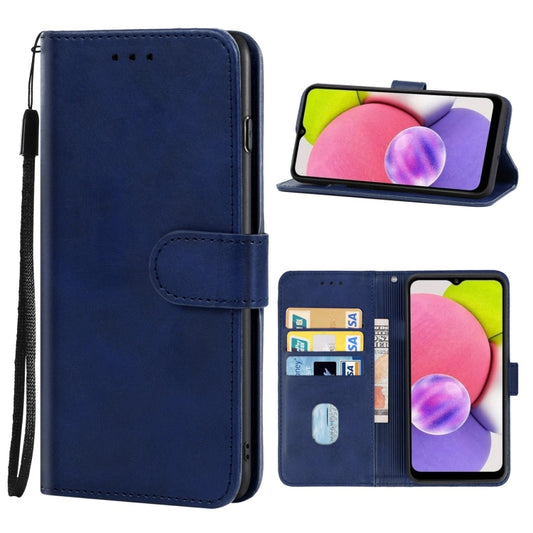 For Samsung Galaxy A04s / A13 5G Leather Phone Case(Blue) - Galaxy Phone Cases by buy2fix | Online Shopping UK | buy2fix