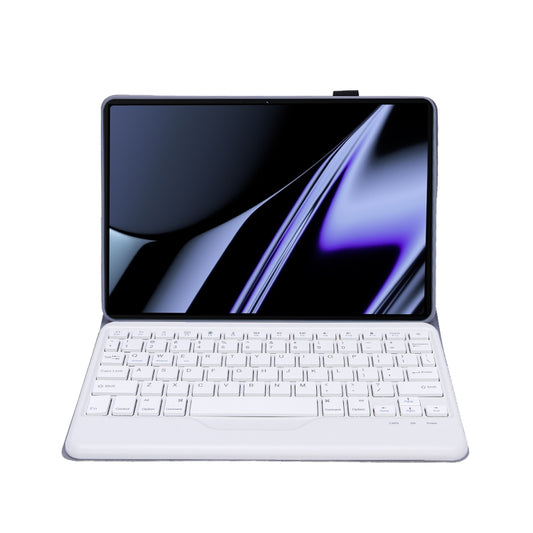 OP11-B Lambskin Texture Ultra-thin Bluetooth Keyboard Leather Case For OPPO Pad 11 inch(Purple) by buy2fix