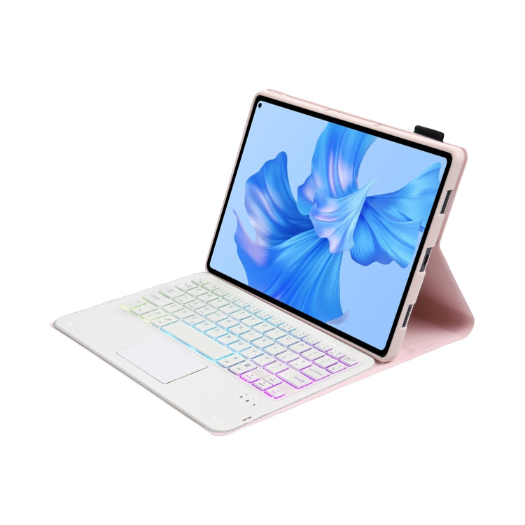 For Huawei MatePad Pro 11 2022 AHW12-AS Detachable Backlight Bluetooth Keyboard Tablet Leather Case(Pink) by buy2fix