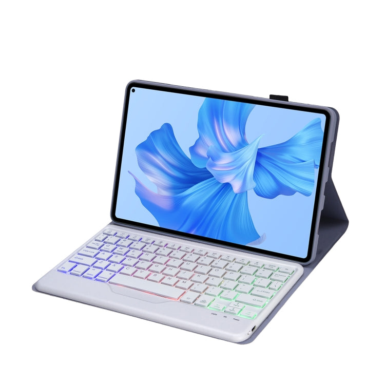 For Huawei MatePad Pro 11 2022 AHW12-BS Detachable Backlight Bluetooth Keyboard Tablet Leather Case(Purple) by buy2fix