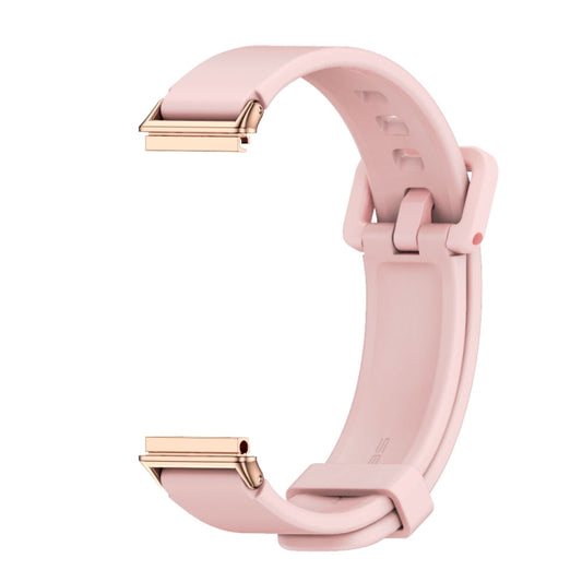 For Huawei Band 7 / 7 NFC MIJOBS Breathable Silicone Watch Band(Pink Rose Gold) by MIJOBS