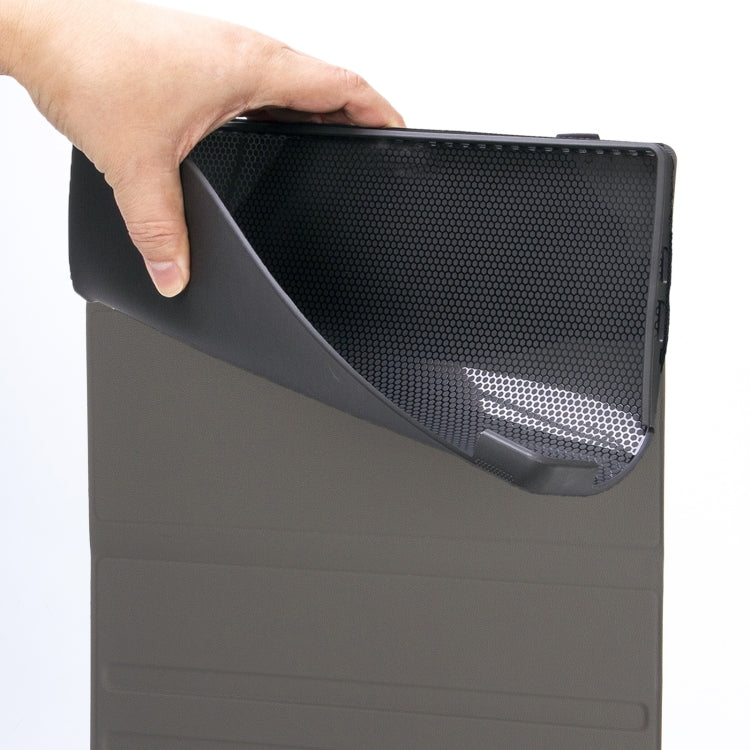 AH127 Ultra-thin Detachable Bluetooth Keyboard Leather Case For Honor Pad 8 12 inch(Black) by buy2fix