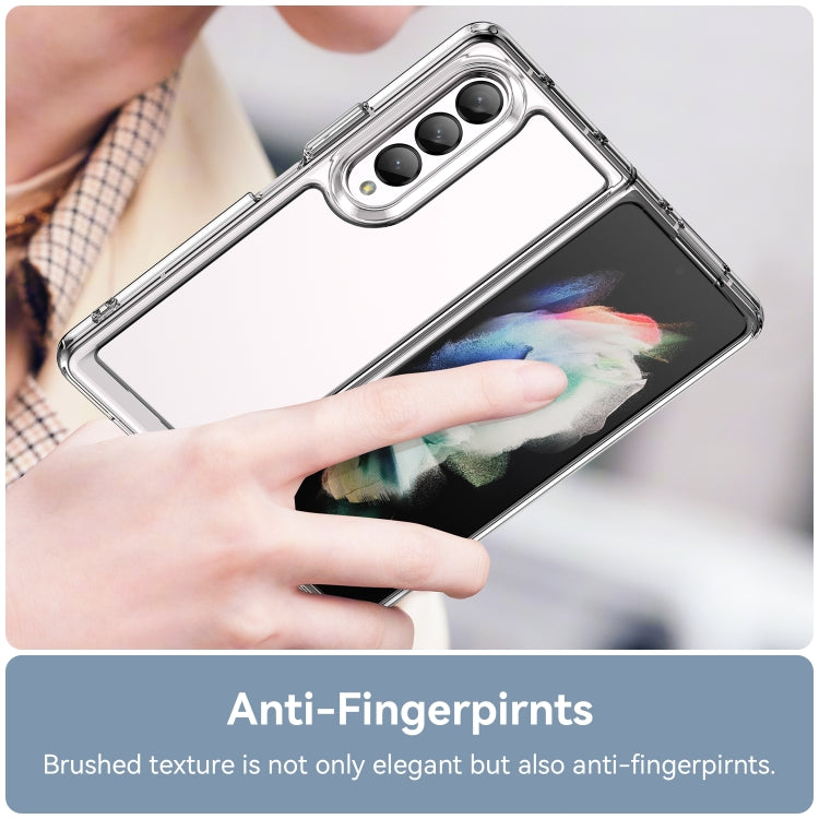 For Samsung Galaxy Z Fold3 5G Colorful Series Acrylic + TPU Phone Case(Transparent) by buy2fix