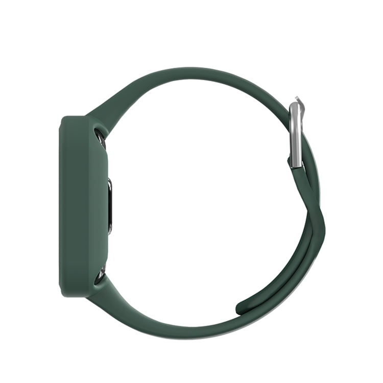 For Xiaomi Redmi Watch 2 / Watch 2 Lite Solid Color Silicone Integrated Watch Band(Black) by buy2fix