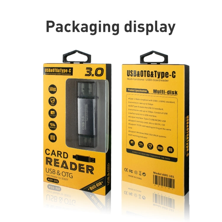 ADS-101 USB 3.0 Multi-function Card Reader(Grey) by buy2fix