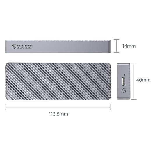 ORICO M213C3-G4-GY 20Gbps M.2 NVMESSD Enclosure(Grey) by ORICO