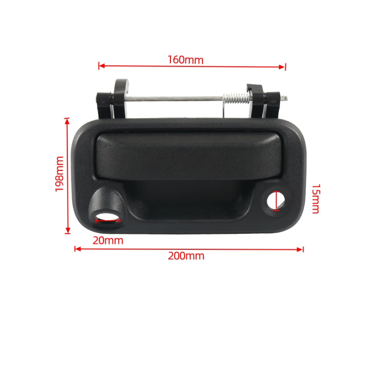 A7596-01 Car Tailgate Puller Handle with Camera Hole 8L3Z9943400AC for Ford F-150 / F-350 by buy2fix