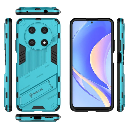 For Huawei Nova Y90/Enjoy 50 Pro Punk Armor 2 in 1 PC + TPU Shockproof Phone Case with Invisible Holder(Blue) by buy2fix