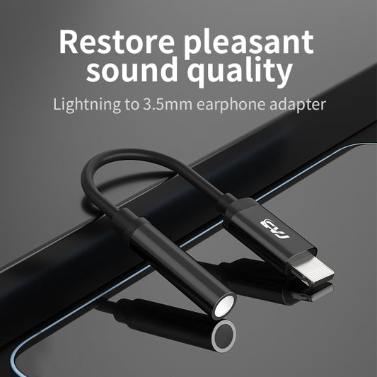 CVJ CM1 8 Pin Male to 3.5mm Female Earphone Audio Adapter(Black) by CVJ