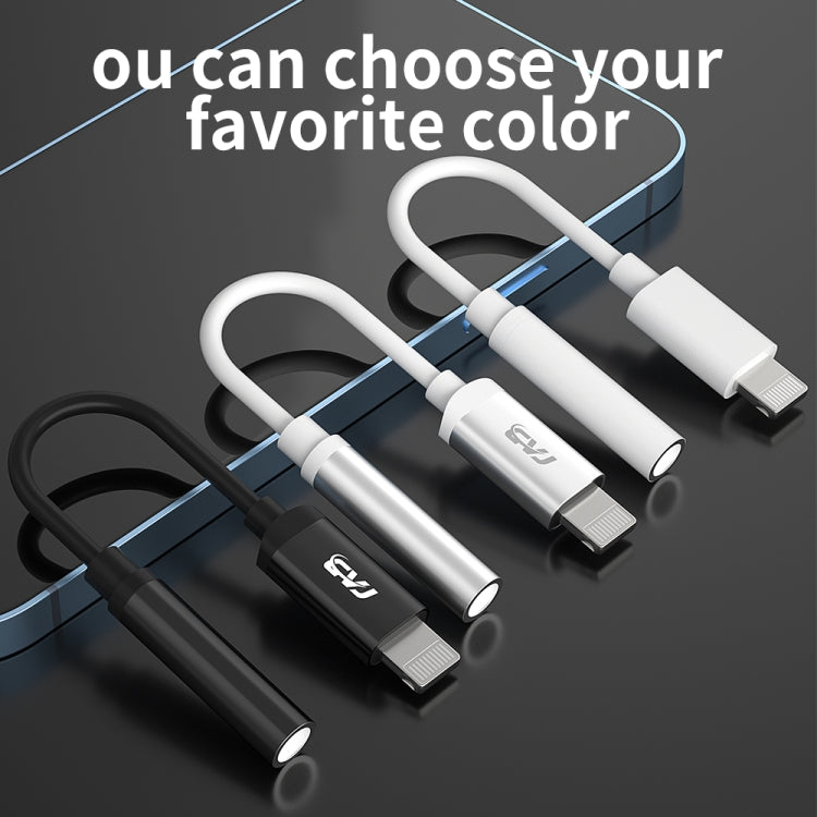 CVJ CM1 8 Pin Male to 3.5mm Female Earphone Audio Adapter(Silver) by CVJ