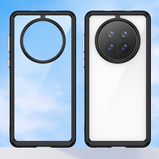 For Huawei Mate 50 Pro Colorful Series Acrylic + TPU Phone Case(Black) by buy2fix