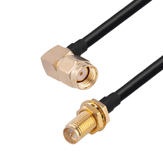 RP-SMA Male Elbow to RP-SMA Female RG174 RF Coaxial Adapter Cable, Length: 10cm by buy2fix