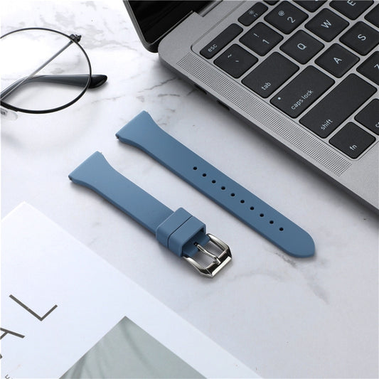 22mm Universal T-buckle Silicone Watch Band(Ice Ocean Blue) by buy2fix