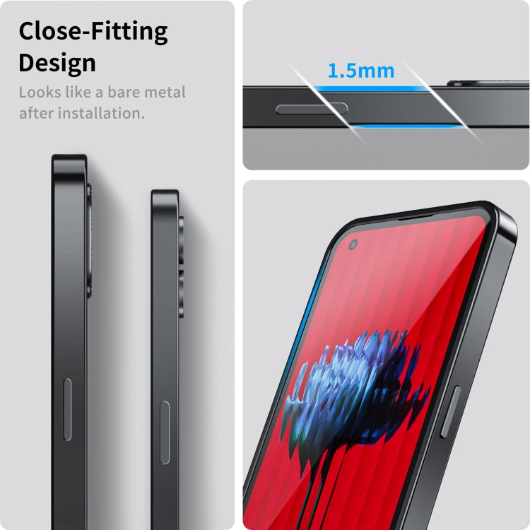 For Nothing Phone 1 Full Coverage Magnetic Phone Case(Black) by buy2fix