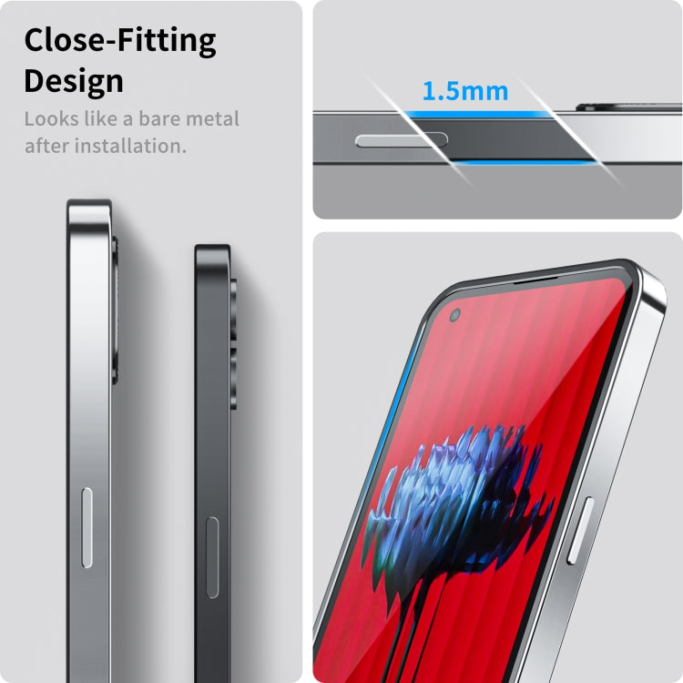For Nothing Phone 1 Full Coverage Magnetic Phone Case(Silver) by buy2fix
