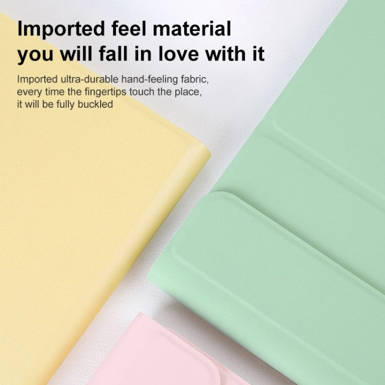 Round Cap Bluetooth Keyboard Leather Case with Pen Slot, without Touchpad For Samsung Galaxy Tab S7(Pink+Pink Keyboard) by buy2fix