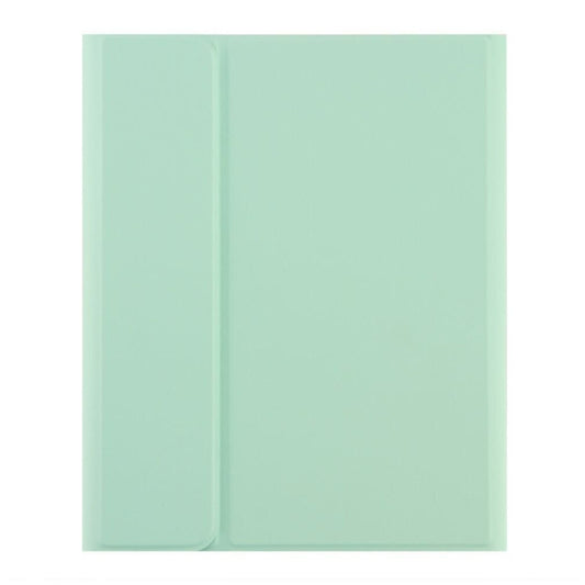 Round Cap Bluetooth Keyboard Leather Case with Pen Slot, without Touchpad For Samsung Galaxy Tab A7 10.4 2020(Green+Green Keyboard) by buy2fix