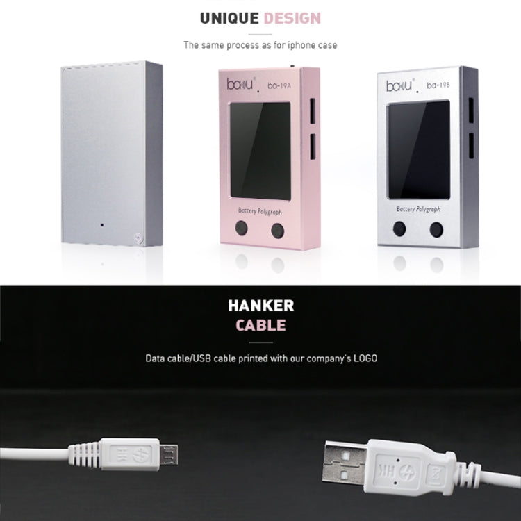 BAKU BA-19A Battery Polygraph for iPhone Battery(Rose Gold) by BAKU