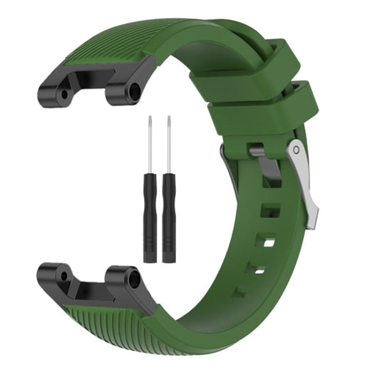 For Amazfit T-Rex / T-Rex Pro / Ares Twill Silicone Watch Band(Army Green) by buy2fix