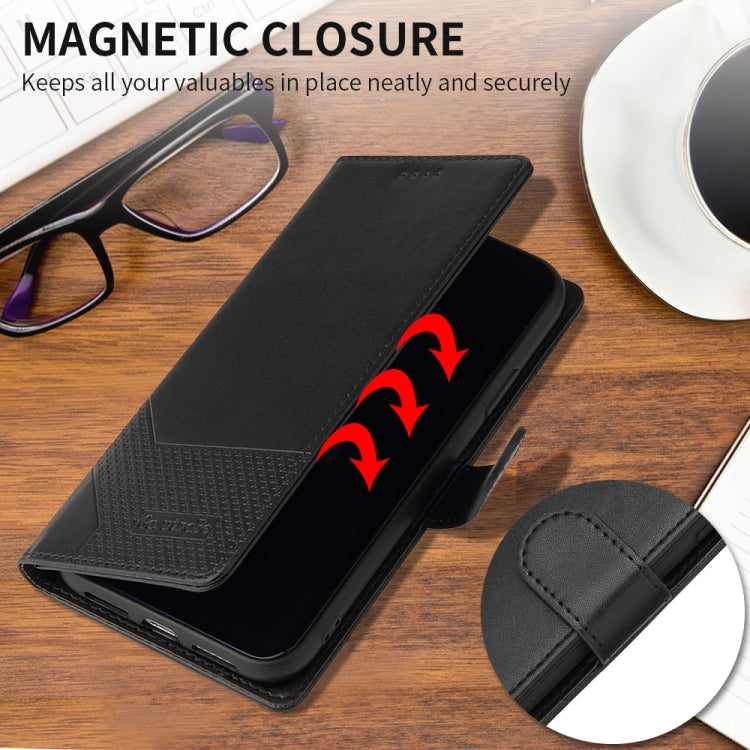 For Huawei P Smart 2019 GQUTROBE Skin Feel Magnetic Leather Phone Case(Black) by GQUTROBE
