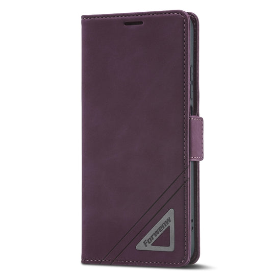 For Xiaomi Poco M4 Pro 4G Forwenw Dual-side Buckle Leather Phone Case(Wine Red) by Forwenw
