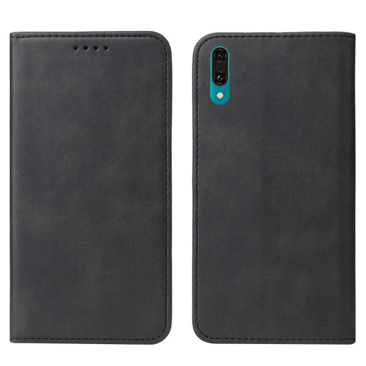 For Huawei Y7 Prime 2019 Magnetic Closure Leather Phone Case(Black) by buy2fix