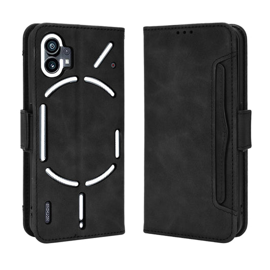 For Nothing Phone 1 Skin Feel Calf Texture Card Slots Leather Phone Case(Black) by buy2fix