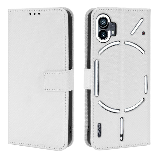 For Nothing Phone 1 Diamond Texture Leather Phone Case(White) by buy2fix