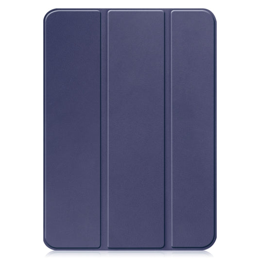 Solid Color Custer Texture Leather Tablet Case For iPad 10th Gen 10.9 2022 / 2025 (Blue) by buy2fix