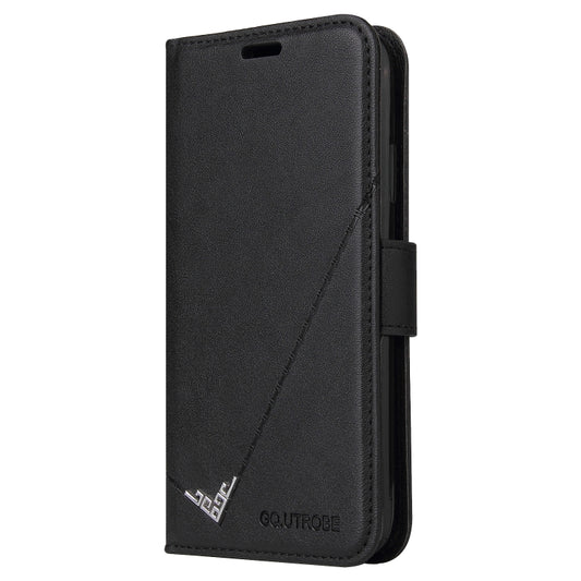 For Samsung Galaxy A01 Core GQUTROBE Right Angle Leather Phone Case(Black) by GQUTROBE
