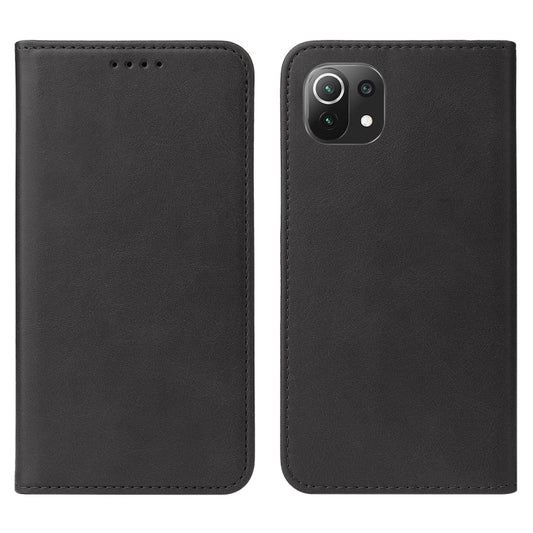 For Xiaomi Mi 11 Lite 5G NE Magnetic Closure Leather Phone Case(Black) by buy2fix