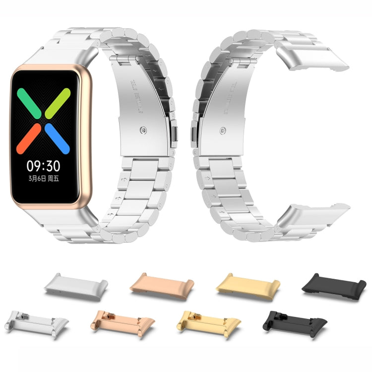 For OPPO Watch Free 1 Pair Metal Watch Band Connector(Silver) by buy2fix