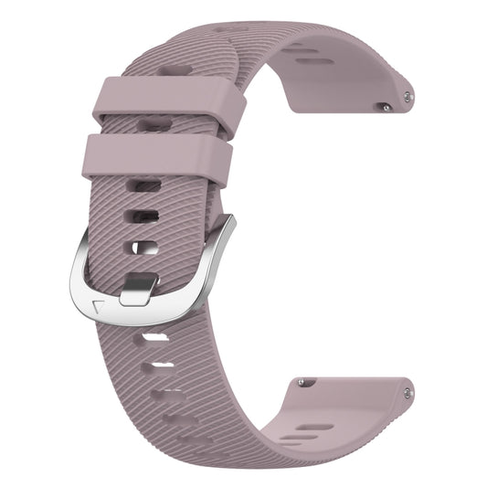 For Garmin Venu 2Plus 20mm Cross Textured Silicone Watch Band(Purple) by buy2fix