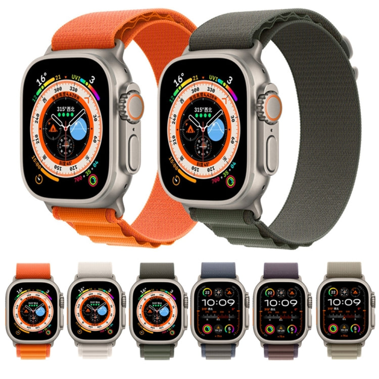 Nylon Loop Watch Band For Apple Watch 46mm / 49mm / 45mm / 44mm(Orange) by buy2fix