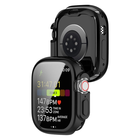 TPU All-inclusive Electroplating Protective Case For Apple Watch Ultra 1 / 2 / 3 49mm(Black) by buy2fix
