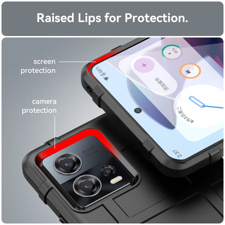 For Motorola Edge 30 Fusion Full Coverage Shockproof TPU Case(Black) by buy2fix