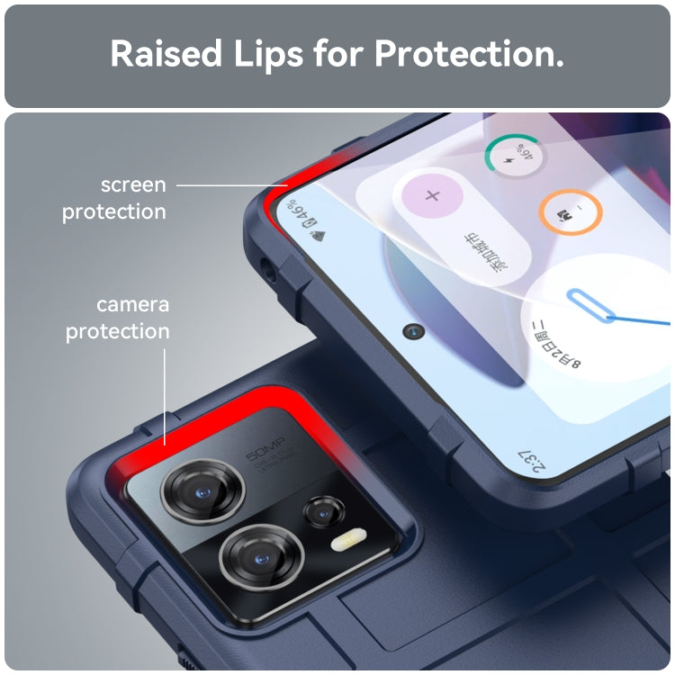 For Motorola Edge 30 Fusion Full Coverage Shockproof TPU Case(Blue) by buy2fix