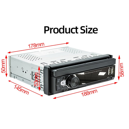 9901 7 inch Car Retractable MP5 Player Supports FM & Mobile Phone Internet by buy2fix