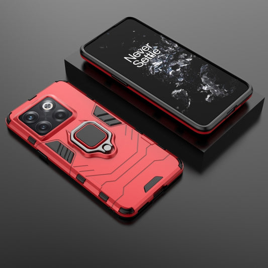 For OnePlus 10T 5G / Ace Pro 5G Magnetic Ring Holder PC + TPU Phone Case(Red) by buy2fix