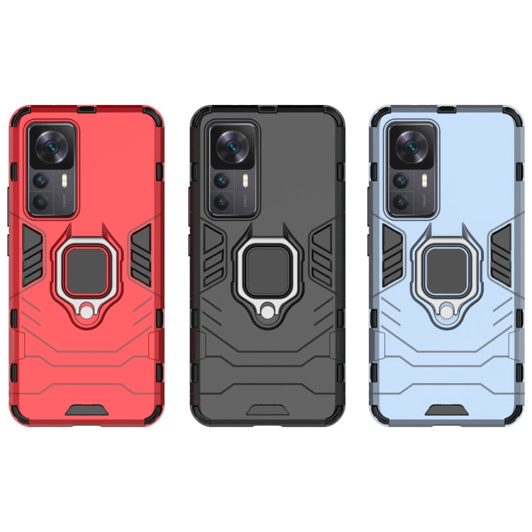 For Xiaomi Redmi K50 Ultra / Xiaomi 12T Magnetic Ring Holder PC + TPU Phone Case(Black) by buy2fix